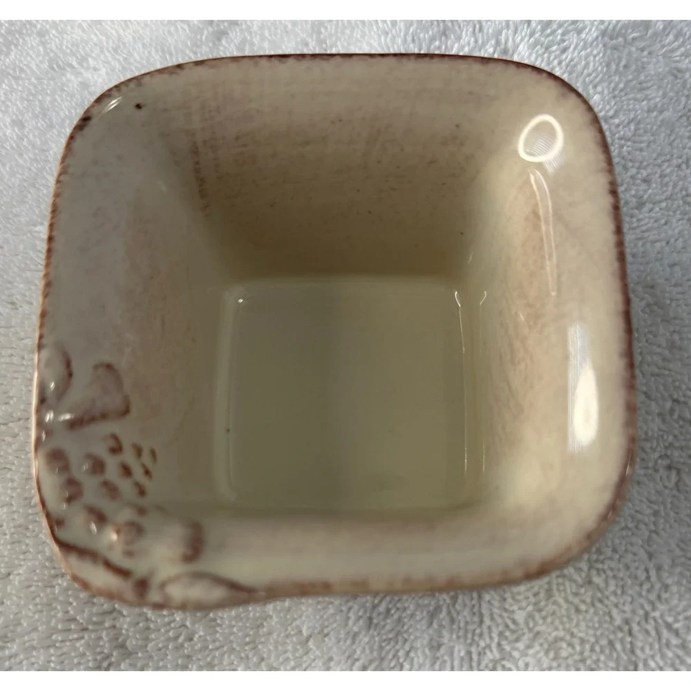 Casafina Casa Stone Madeira Harvest Square Ramekin 3.5